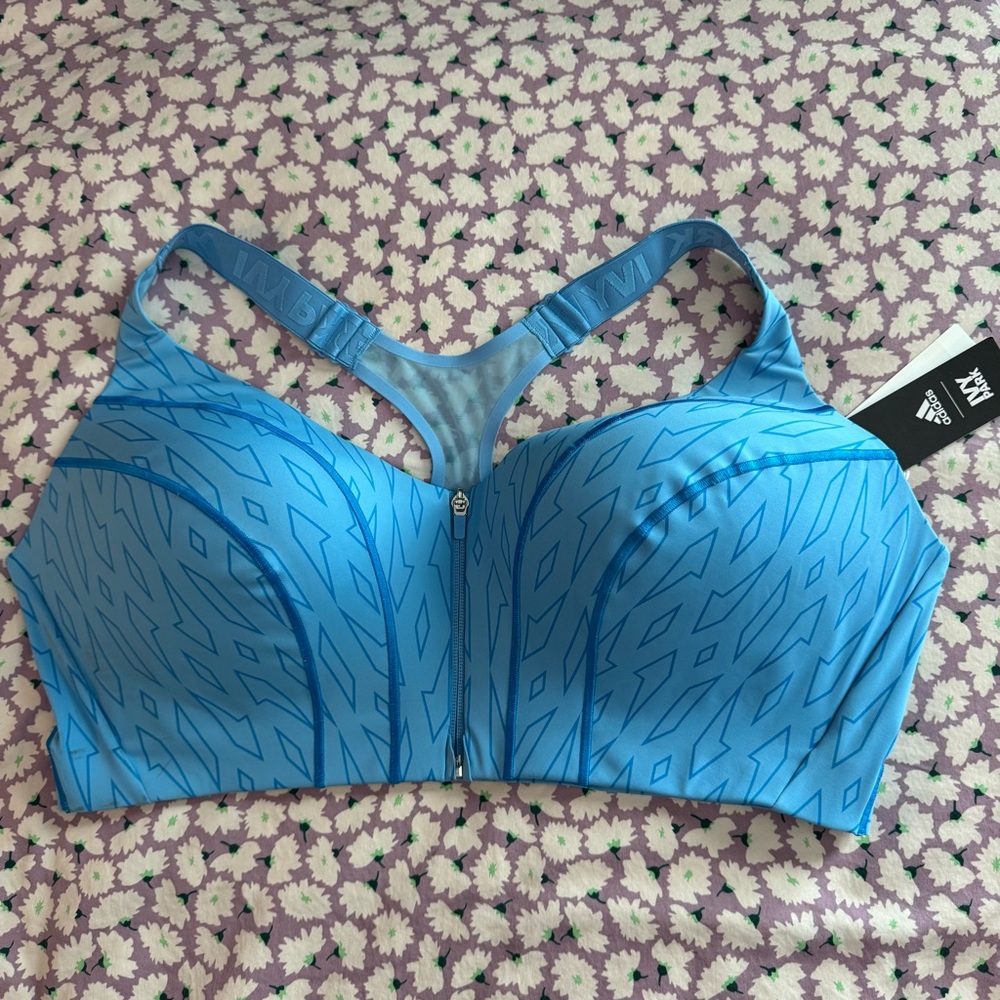 NWT 3X adidas x Ivy Park Medium-Support Monogram Cutout Bra